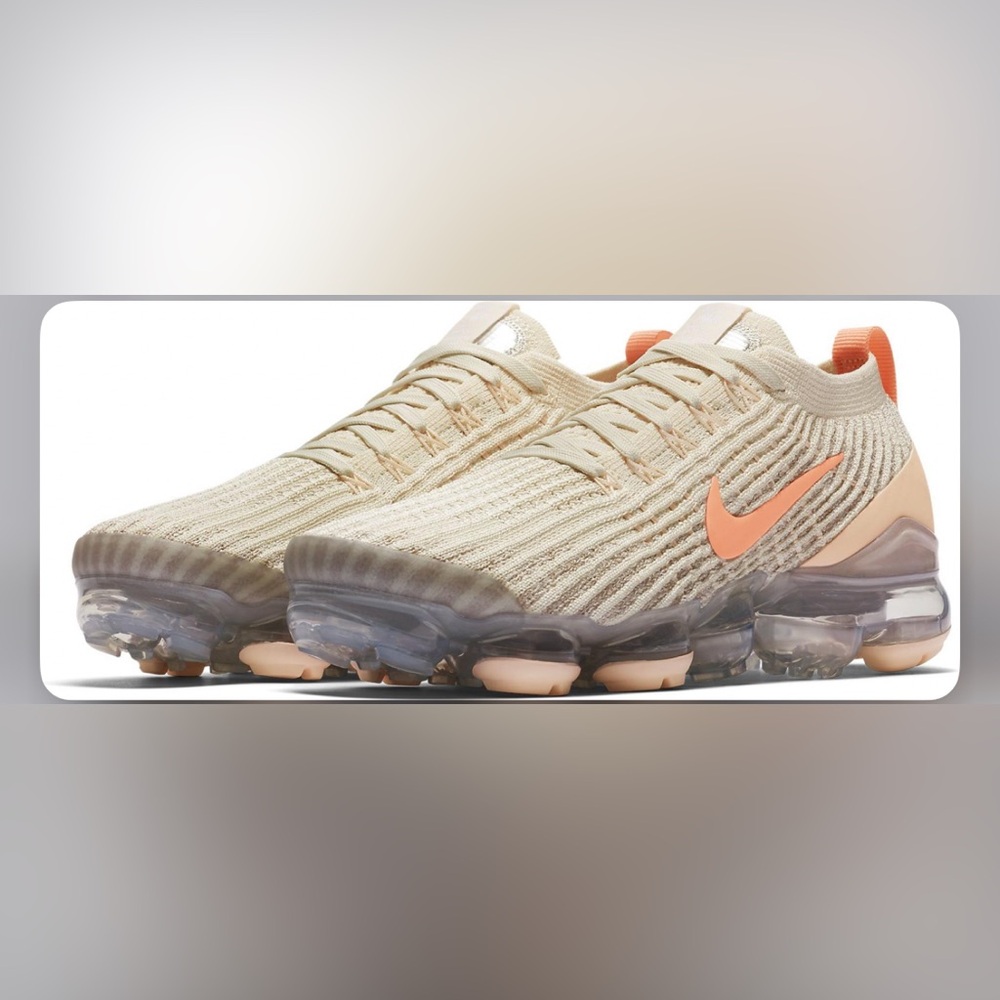 Nike Air VaporMax in Beige and Orange